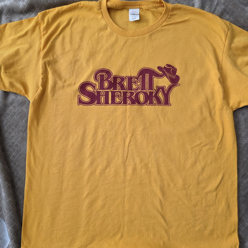 Hanes Gold Graphic Tee Brett Sheroky